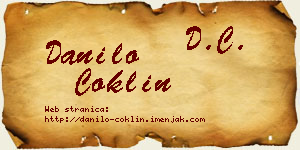 Danilo Coklin vizit kartica